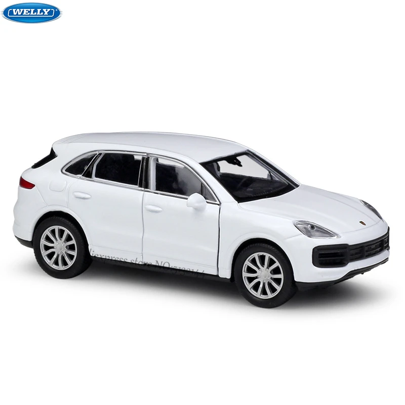 WELLY 1:36 Porsche Cayenne Turbo из белого сплава модель машины для моделирования коллекция
