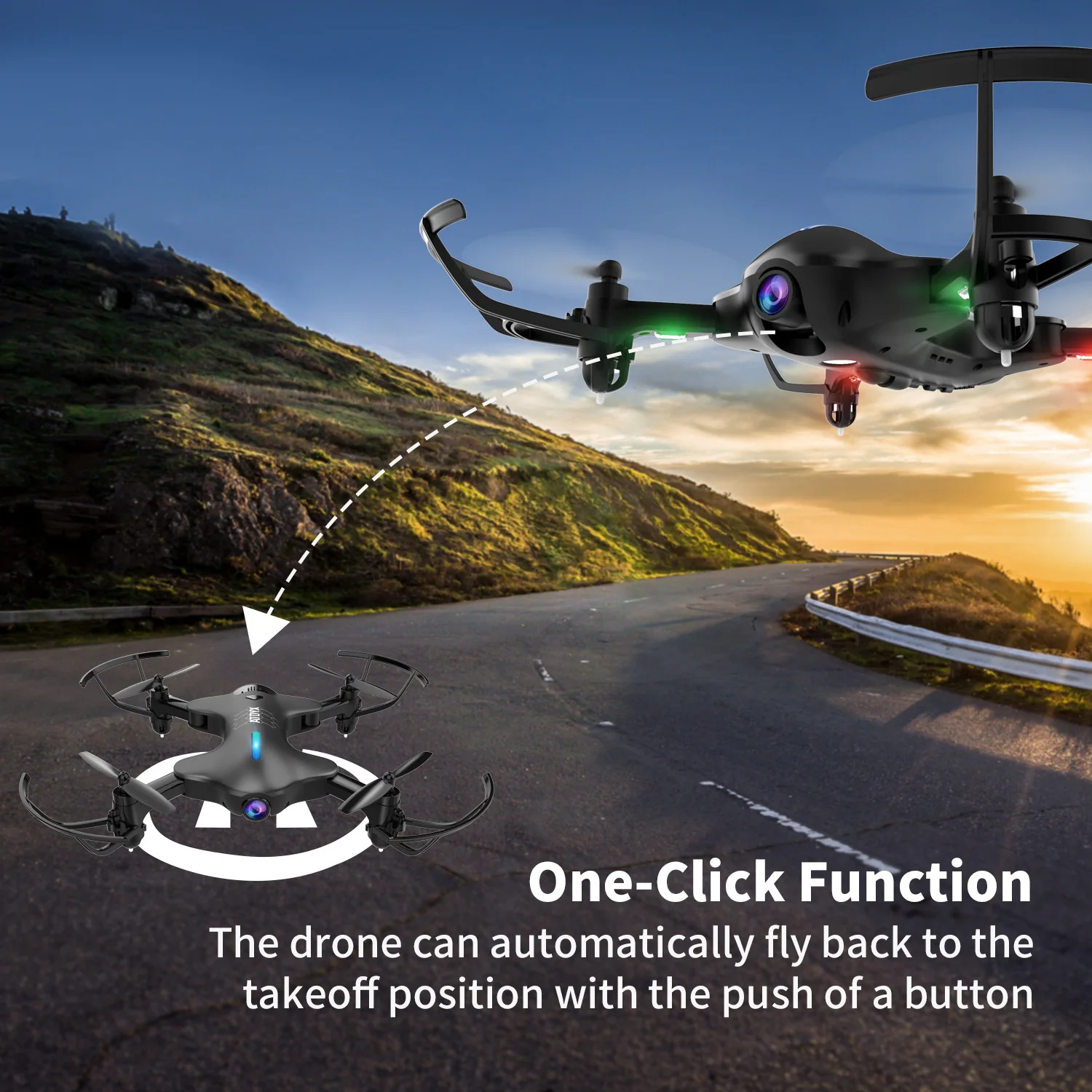 Дрон ATOYX с камерой HD 4K широкоугольный мини RC Квадрокоптер 720P FVP WIFI высокий 4CH