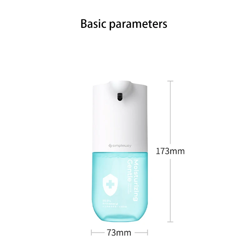 Simpleway Automatic Soap Contaless Dispenser Intelligente Hand Washer 0.25s Infrared Sensor Foam Dispenser with High Accuracy