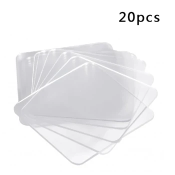 

20pcs Double-sided Suction Pad Auxiliary Stickers Transparent Magic Anti-slip Sticky Pad Soap Dish Mat Holder Stickers