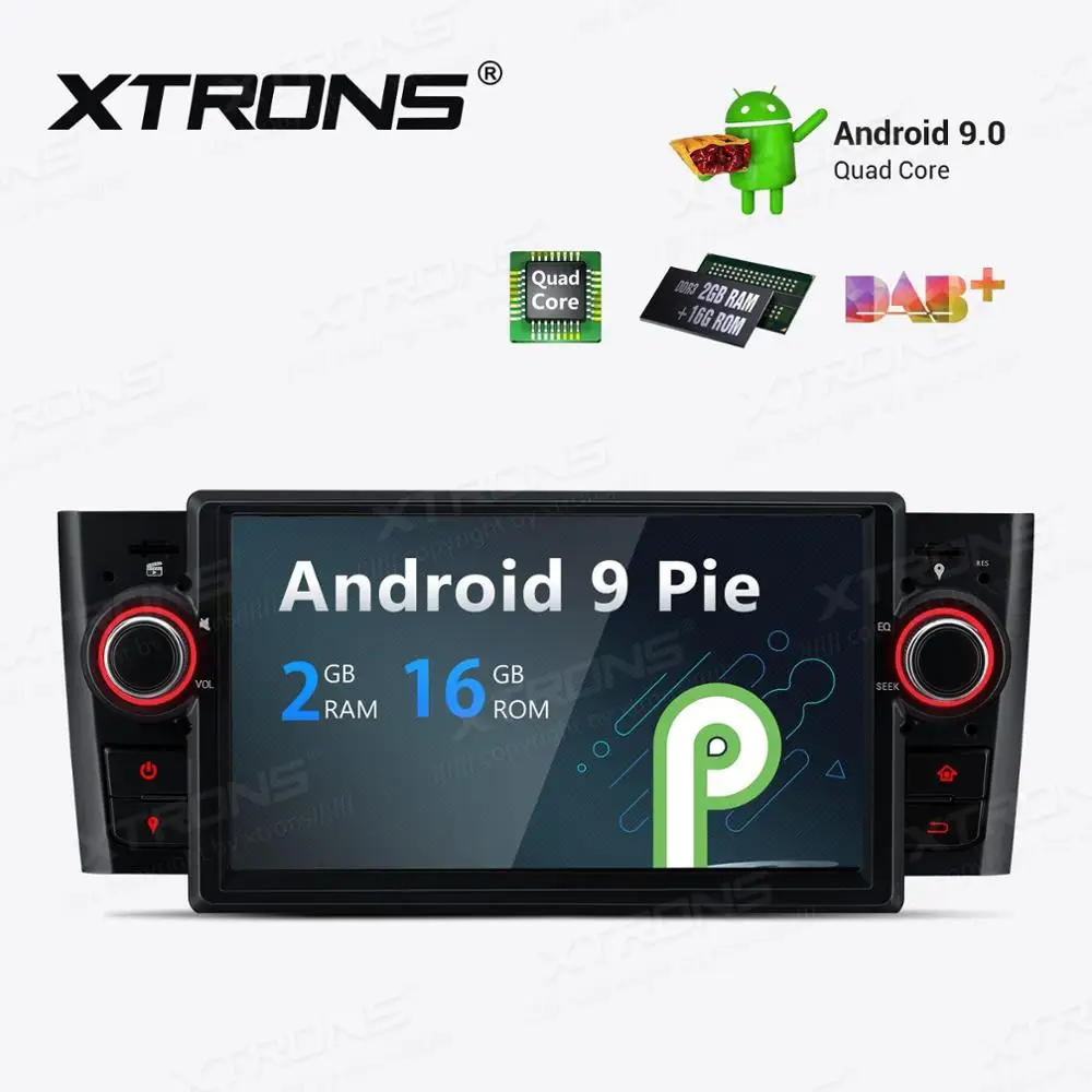 Best 7" Android 9.0 Pie OS Car Multimedia Navigation GPS Radio for Fiat Grande Punto (199/310) 2005-2009 & Fiat Linea (323) 2007-2011 4