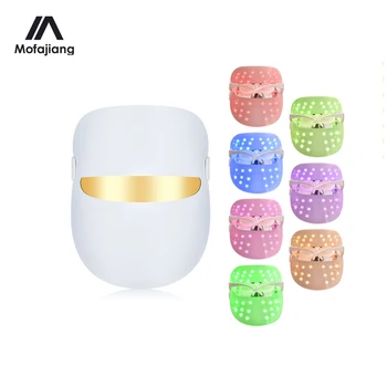 

LED Photon Facial Mask Therapy 7 colors Light Skin Tightening Rejuvenation Wrinkle Acne Removal Face Anti Aging Toning Mask