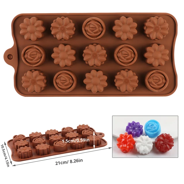 New Chocolate Molds Silicone Food Grade Non-stick Cake Baking Design Candy Mold SILICON 3D Mold Kitchen Gadget DIY Chocolate 9
