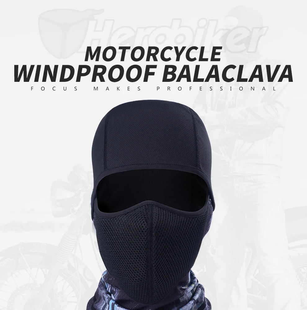 HEROBIKER мотоциклетная маска Балаклава мото маска военный тактический шлем Шапка Лыжная велосипедная мотоциклетная маска лицевая маска