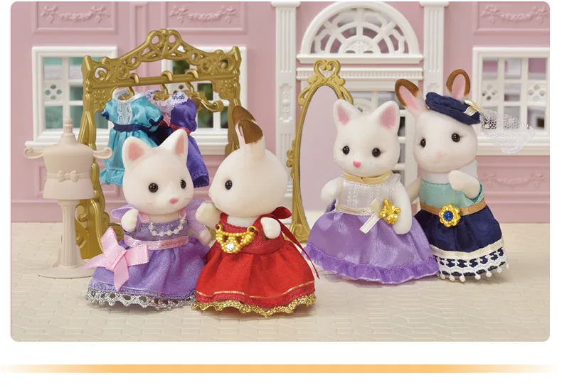 Semipkg дети Sylvanian Families игрушка платье чехол для девочек игровой дом кукла игрушка 6013