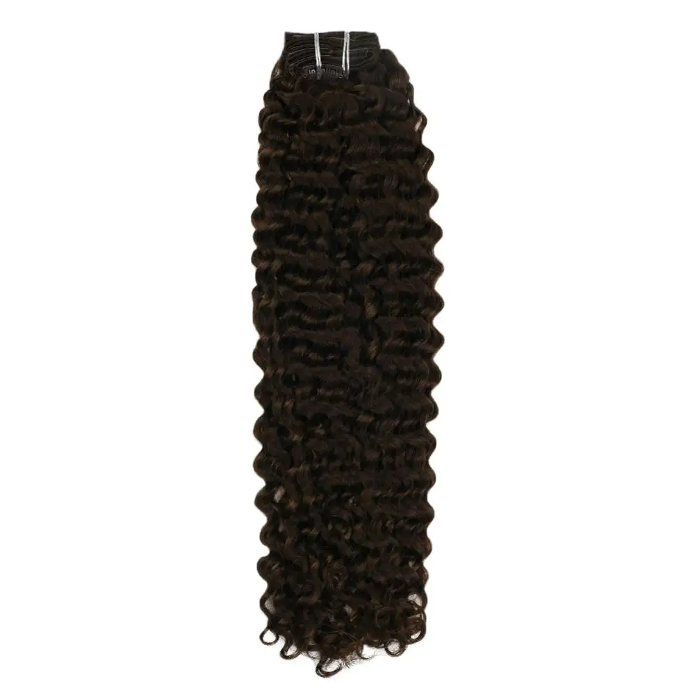 Moresoo  Wave Clip In Hair Extensions 100% Machine Remy Human Hair Clip ins Brazilian Hair 7pcs/100g 10-24 Inch Natural Hair
