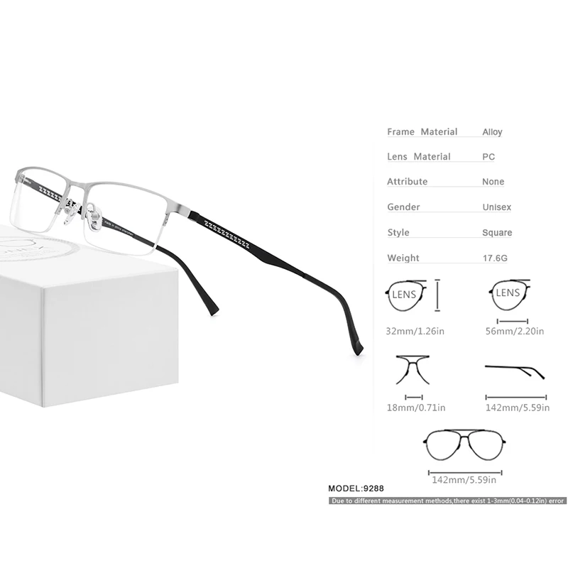 Оптические очки из FONEX сплава, квадратные очки для близорукости по рецепту, мужские оправы, новинка, полуоправы, полуоправы, корейские очки 9288