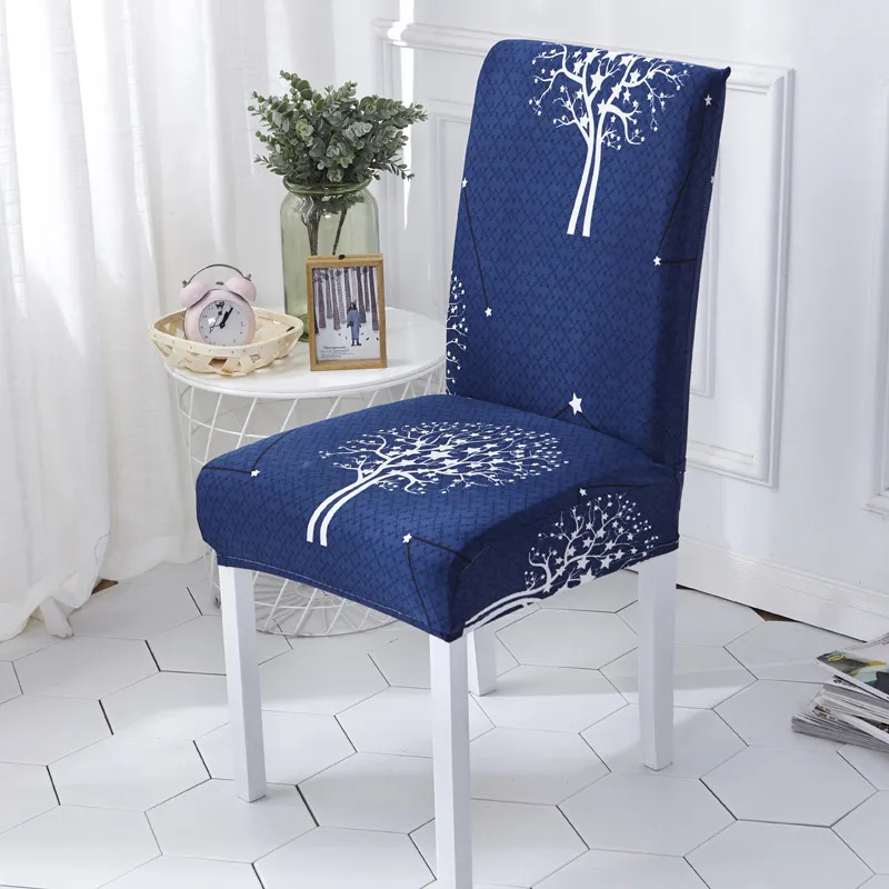 Кухонный чехол для кресла спандекс большой эластичный стрейч нарукавник чехлы для стульев Рождественский подарок товары для дома моющиеся - Цвет: Color 24