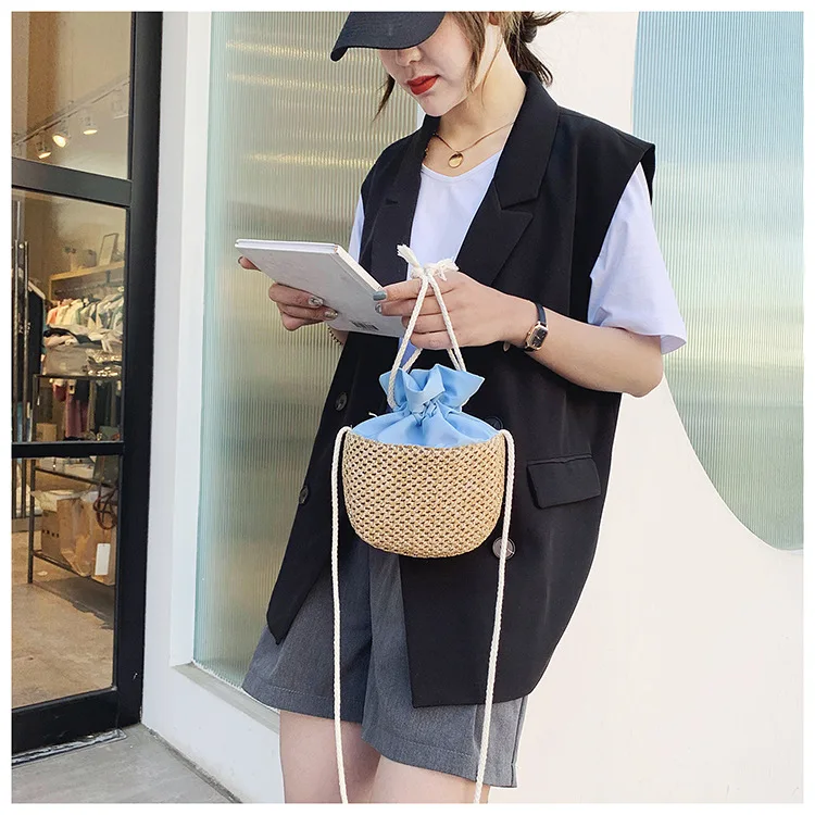 Petit sac bandoulière en osier