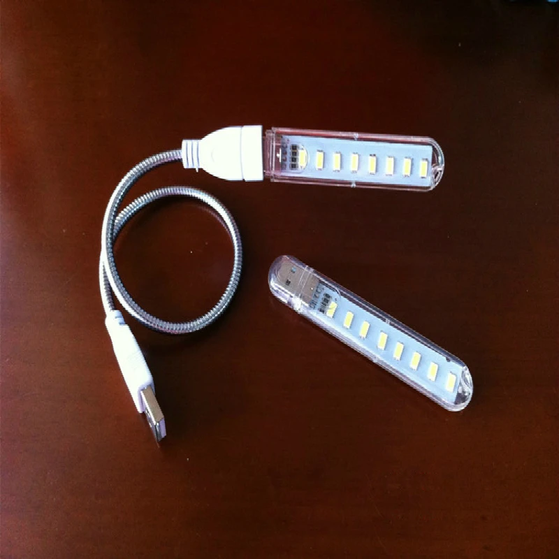Chiclits 8 светодиодов 5730 ночной мини светильник 5 В USB светодиодный белый/теплый