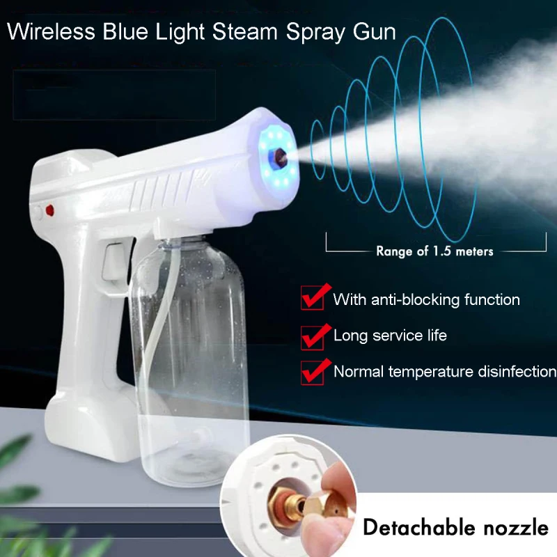 

1PC Nano Spray Sanitizer Mist Trigger Sprayer Gun Vaporizer Hair Spray Machine Ultra Fine Aerosol Water Mist Trigger Sprayer