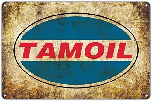 

Tamoil Petroleum Auto Gasoline Oil Gas Station Retro Tin Sign 12x16 Vintage Decor Art