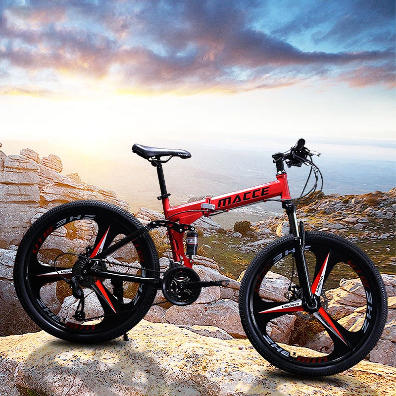 New Arrival Mountain Bike Dual Disc Brakes Variable Speed Road Bicycle Fat Tire Bike Double Disc Shock Absorbing Bicycle