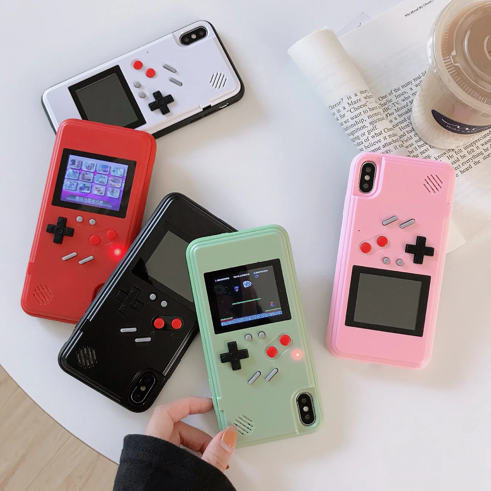 Полноцветный дисплей GameBoy чехол для телефона для iphone 11 Pro MAX чехол Ретро тетрис игра задняя крышка для iphone XS MAX 6 7 8 plus X XR
