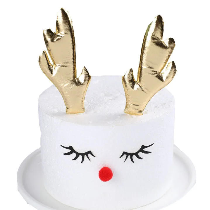 Топпер на Рождественский торт набор для выпечки украшения торта Diy Открытка Санта пряник Снеговик Декор День рождения Рождество вечерние принадлежности - Цвет: GG7