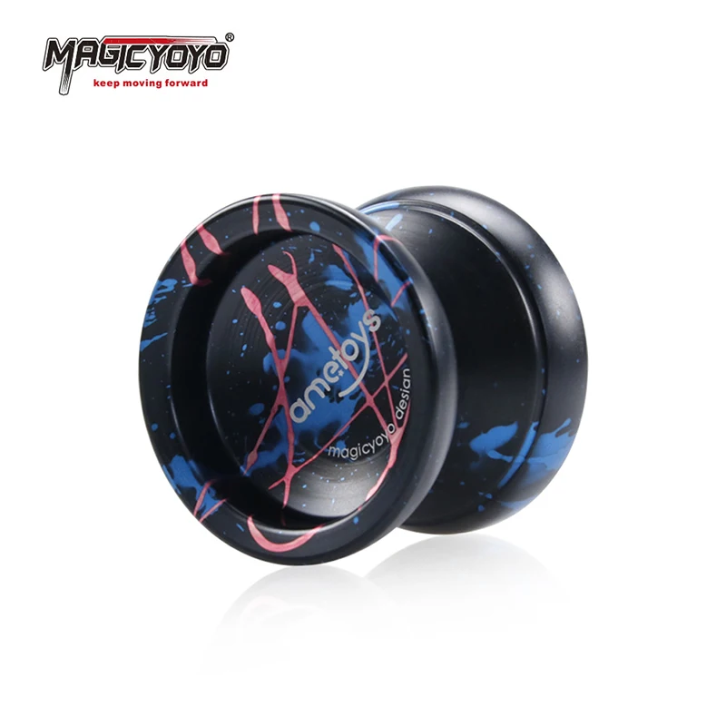 Original MAGICYOYO aluminum alloy boy yoyo ball children classic toy T5- sapphire blue professional metal yo-yo yoyo ball