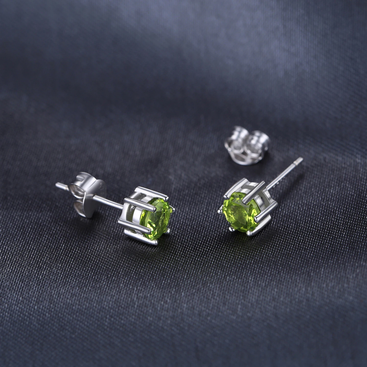 JewelryPalace 1ct натуральная перидот серьги гвоздики 925 стерлингового серебра для