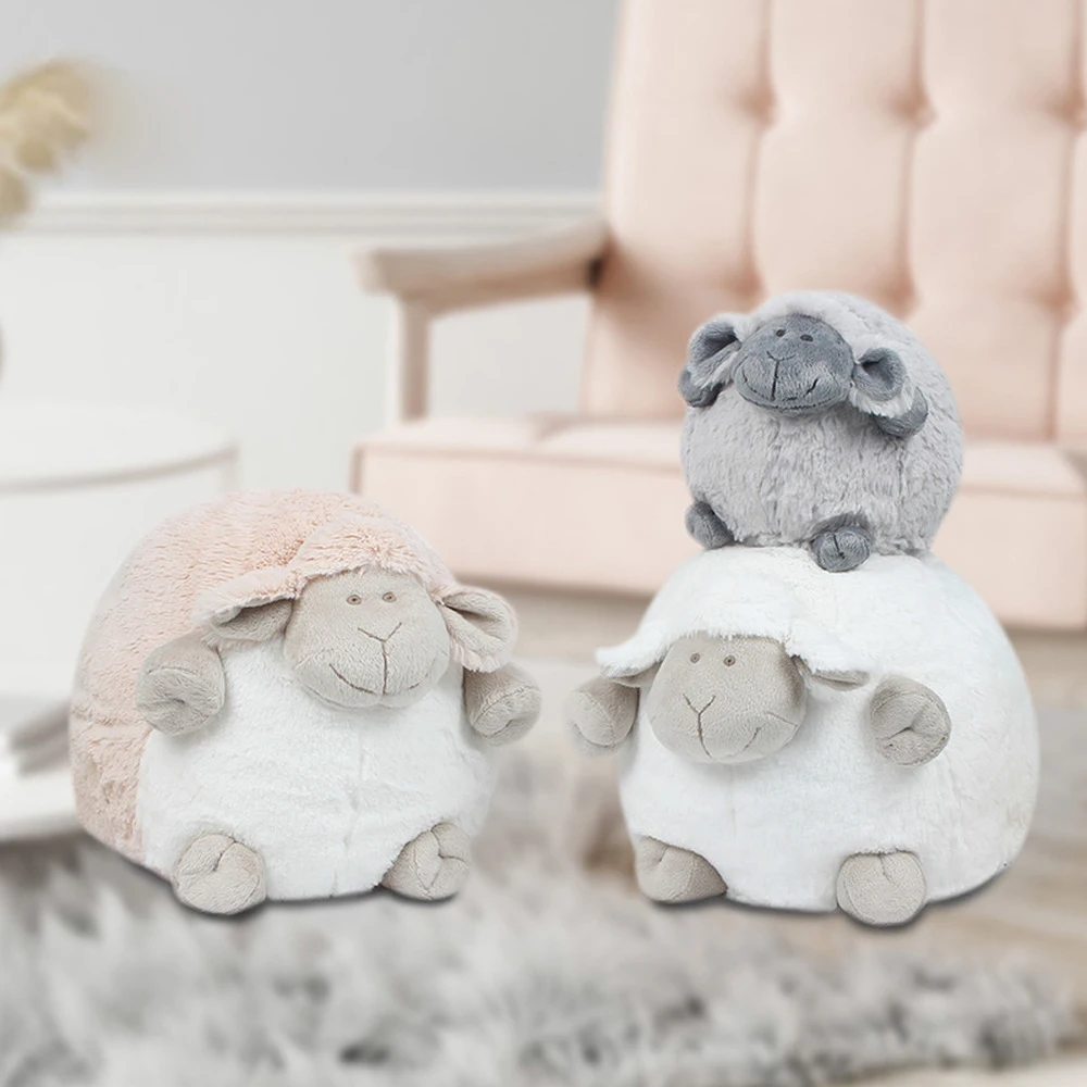 15 см милые круглые овечки плюшевые игрушки Kawaii ягненка игрушка чучело кукла Дети подарки для детей D1150n15