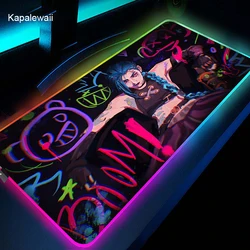 Tapis de souris Arcane LED RGB 900x400mm, accessoire pour ordinateur de jeu, DOTA2 CSGO, XXL, pour bureau, PC, clavier, ordinateur portable 