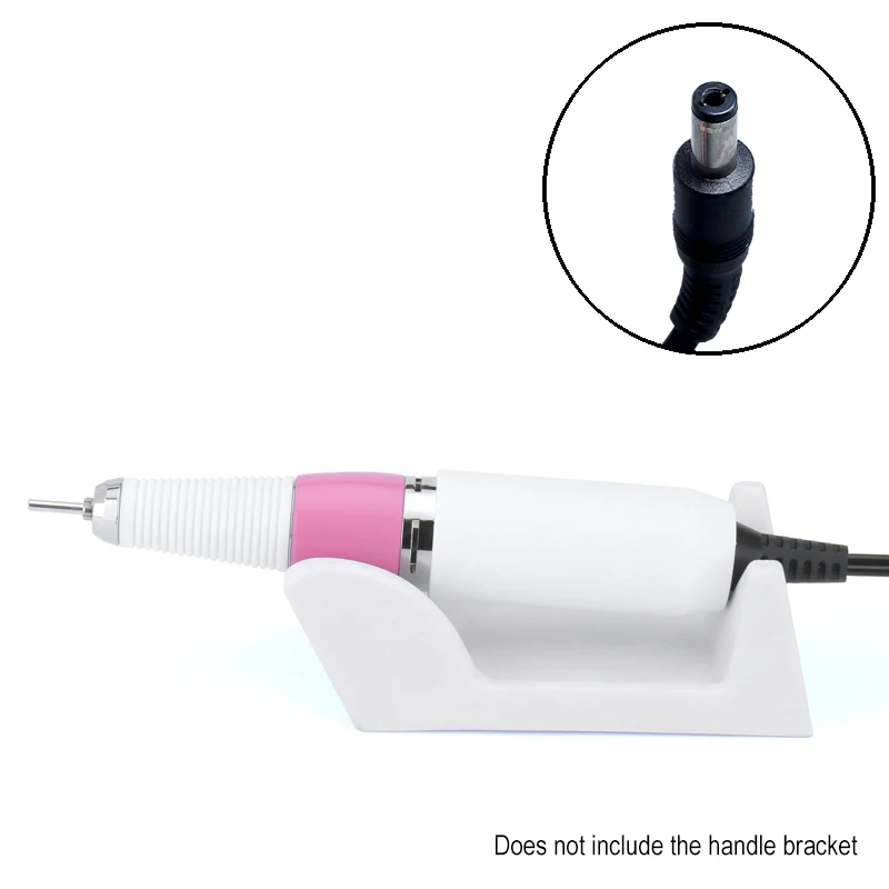 Kaufen 30000RPM Nagel Bohrer Griff Handstück Professionelle Elektrische DC stecker Zubehör Nail art Werkzeuge DC loch Universal Stift Bohrer Silber