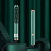 

2 in 1 Hair Straightener Curling Iron Straightening Brush Comb Electric Fast Heating Curler Hair Styling Tools Styler Comb