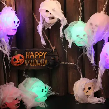 

Gauze Skull Unique Simple String Lamp Halloween Lamp String Light String for Home Indoor Outdoor