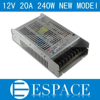 

Best quality new model 12V 20A 240W Switching Power Supply Driver for LED Strip AC 100-240V Input to DC 12V free shipping
