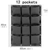 Black 12 pockets