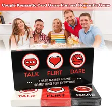 Jeu de cartes de Couple romantique, amusant, pour parler, flirter ou oser, 3 jeux en 1, cadeau de la saint valentin