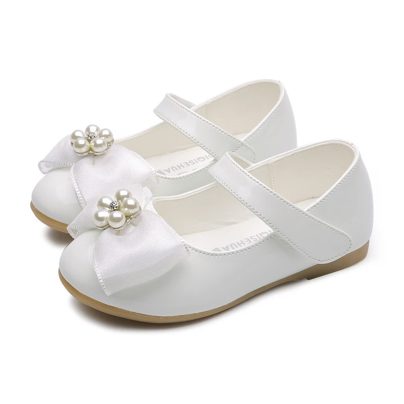 baby girl white leather shoes