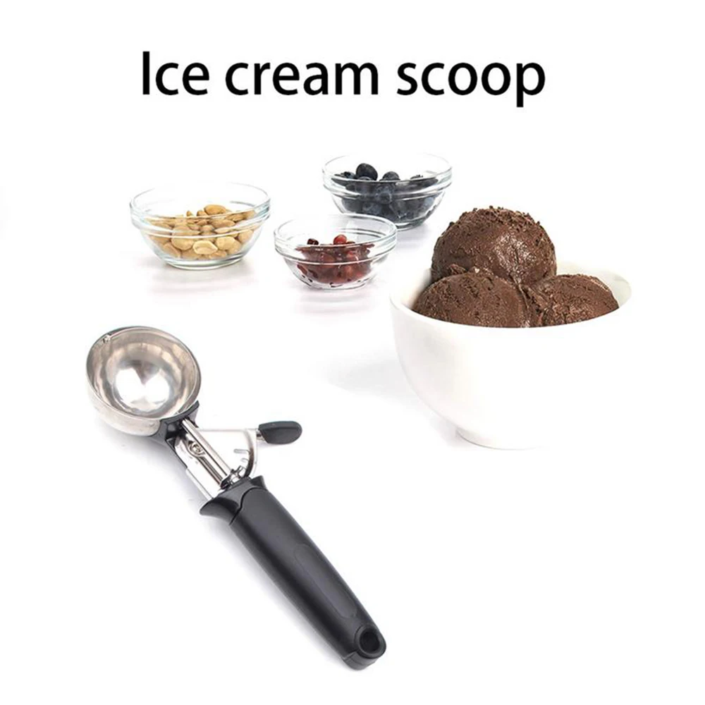 

Ice Cream Tools Portable Stainless Steel Ice Cream Scoop Watermelon Spoon Cookies Dough Disher Spoon For Home Kitchen