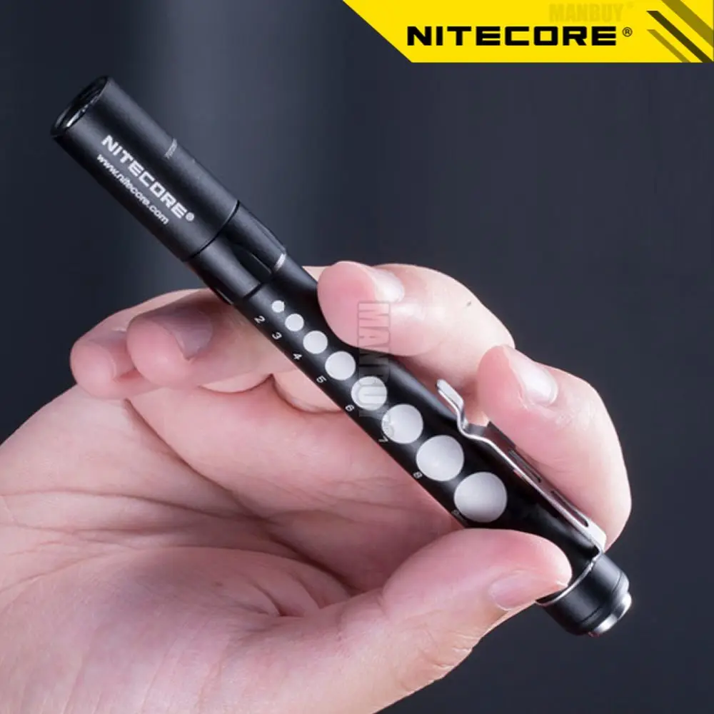 

Nitecore MT06MD Мини светодиодный вспышка светильник CRI светильник безопасный ROG медицинский ультра-длинный Диапазон высоко Портативный 2 х ААА EDC ручка светильник s светильник вес