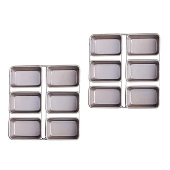 

Mini Rectangular Loaf Pan Non-stick Carbon Steel Bread Toast Baking Pan, Approved for Oven Baking, Pack of 2