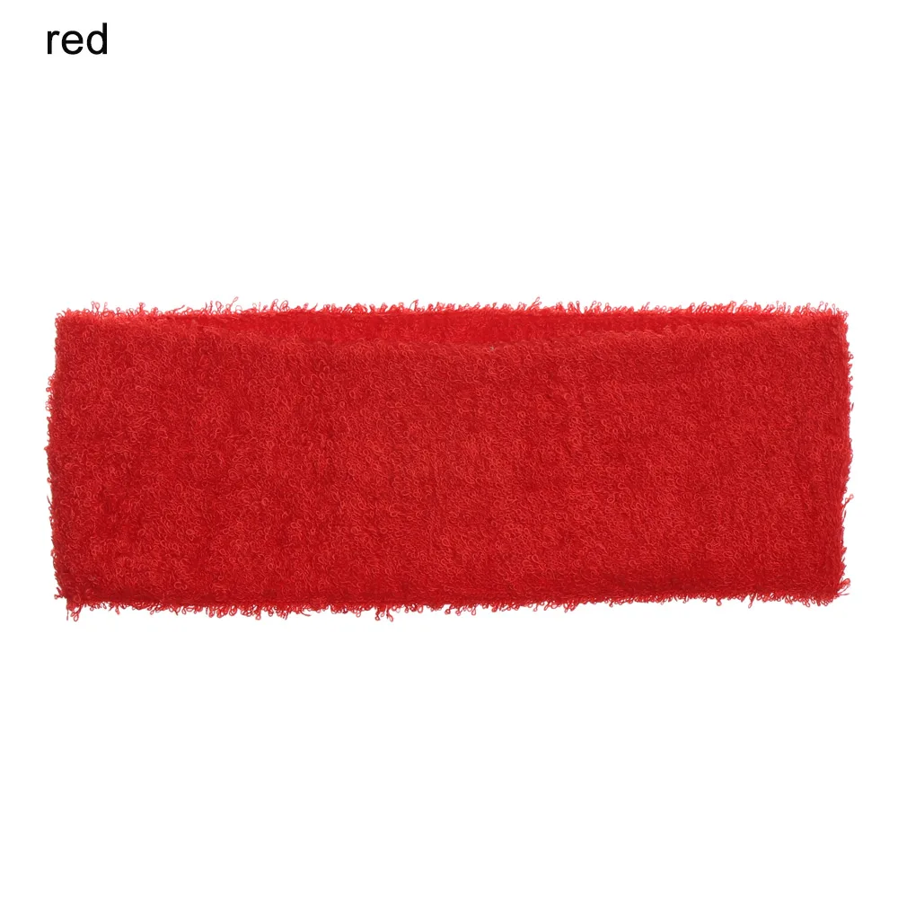 Red 1 шт. яркое полотенце хлопок эластичная повязка для головы поглощение пота головные повязки для йоги баскетбольный спортзал спортивный напульсник танцевальный Байкерский аксессуар - Цвет: Red