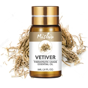 

Mishiu Vetiver Essential Oil Pure Plant Diffusers for Relieve Stress Organic Body Massage Organic Fragrance Essential Oil 5ML