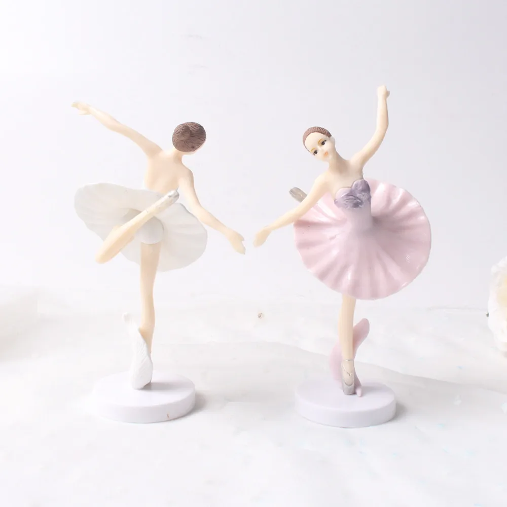 1 шт. шляпа-торт ПВХ ремесла только красивые балетные девушки одеваются части розовый белый танцующая девушка предметы мебели