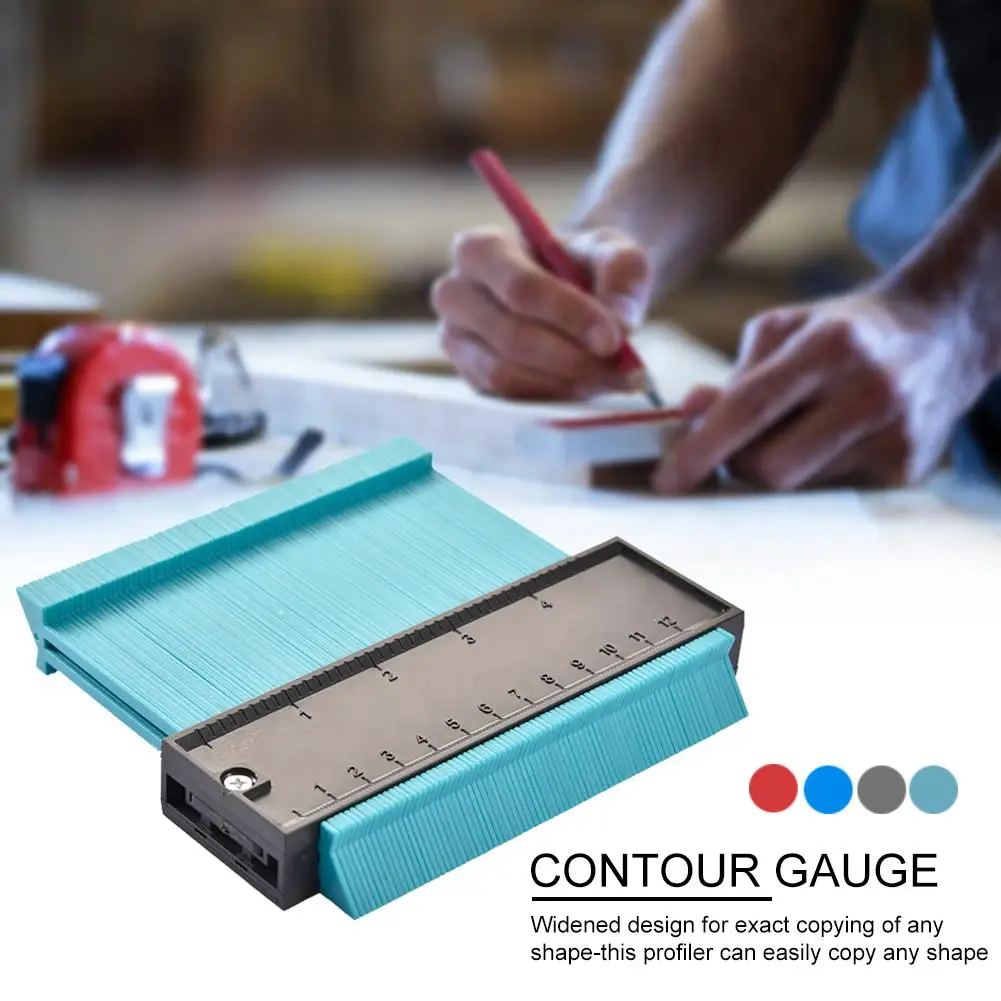 5 inch Plastic Gauge Contour Profile Copy Gauge Duplicator Standard Width Wood Marking Tool Tiling Laminate Tiles General
