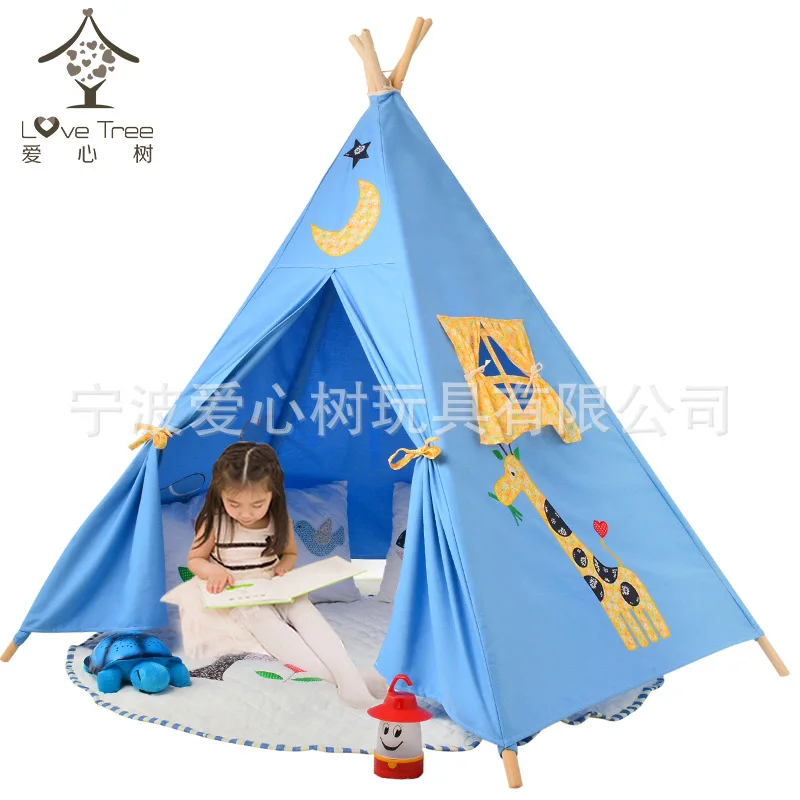  Giving Tree Teepee Tent for Children Indoor Game House Play House Portable Baby Toy House Embroider