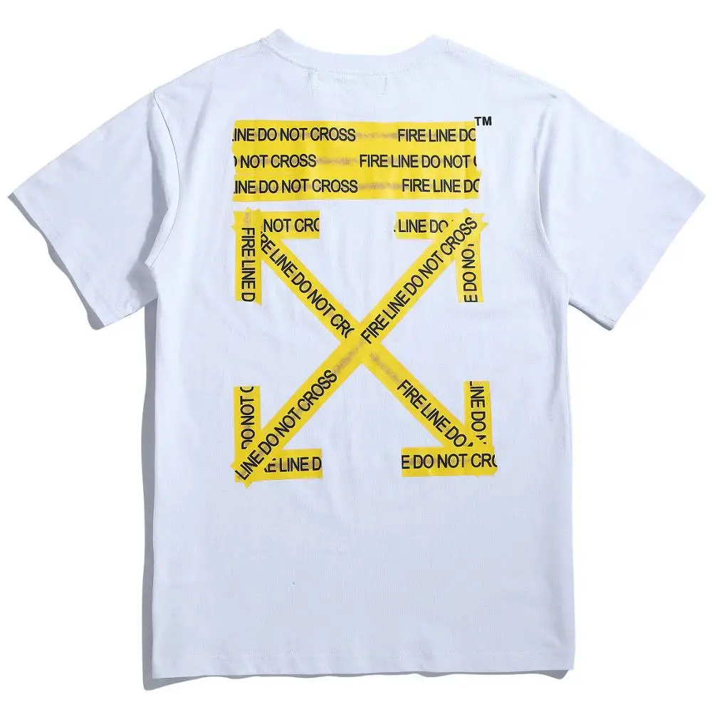 

Summer Trump 2019 New Unisex Cotton FOR OFF FASHION WHITE VIDRGIL Kayne Hot West Concert God New T-shirt Stranger Things