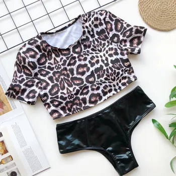 

Women Bikini Sexy Half Sleeve Bathing Suit