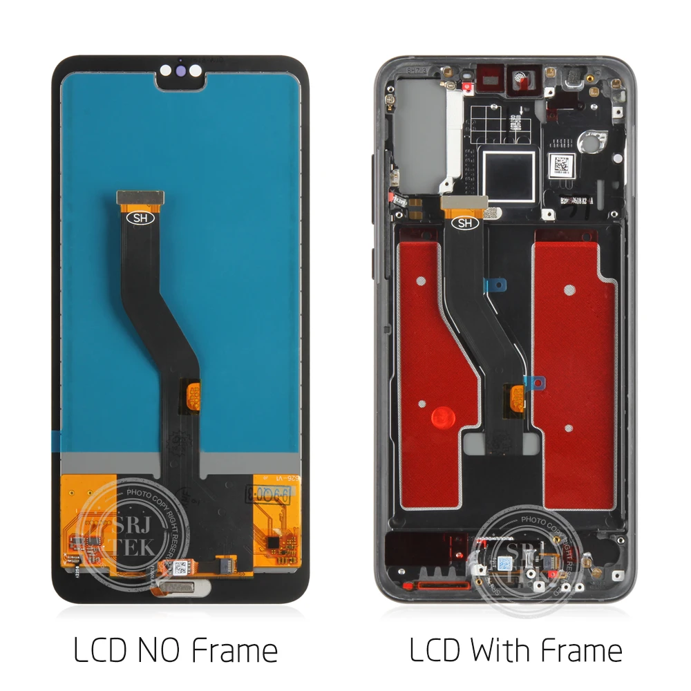 Ips для huawei P20 Pro lcd Сенсорная стеклянная панель для huawei P20 Plus дисплей CLT-AL00L сенсорный экран Рамка CLT-AL01 Запасная часть