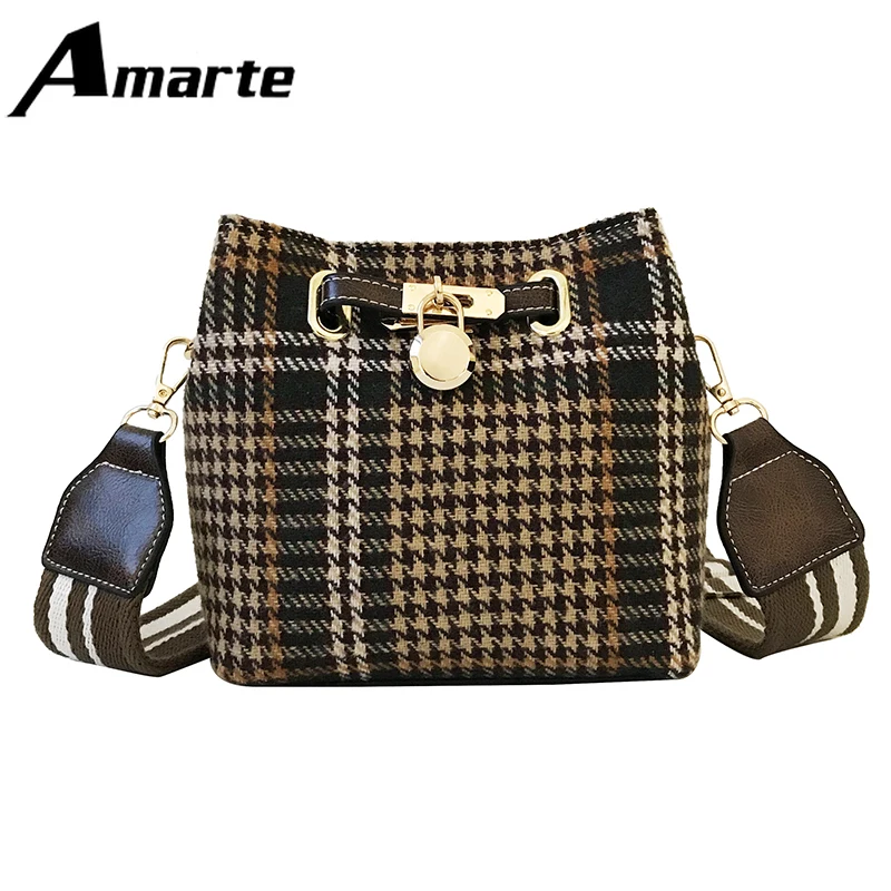 

Autumn New Luxury Noble Female Designer Ladies Woolen Shoulder Bag High Quality 3 Styles for Women 2019