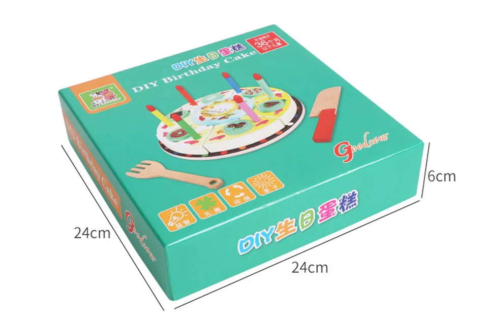 Mookids кухонные игрушки деревянная игрушка для еды Прямая с фабрики для детей раннее образование игрушка торт игрушка