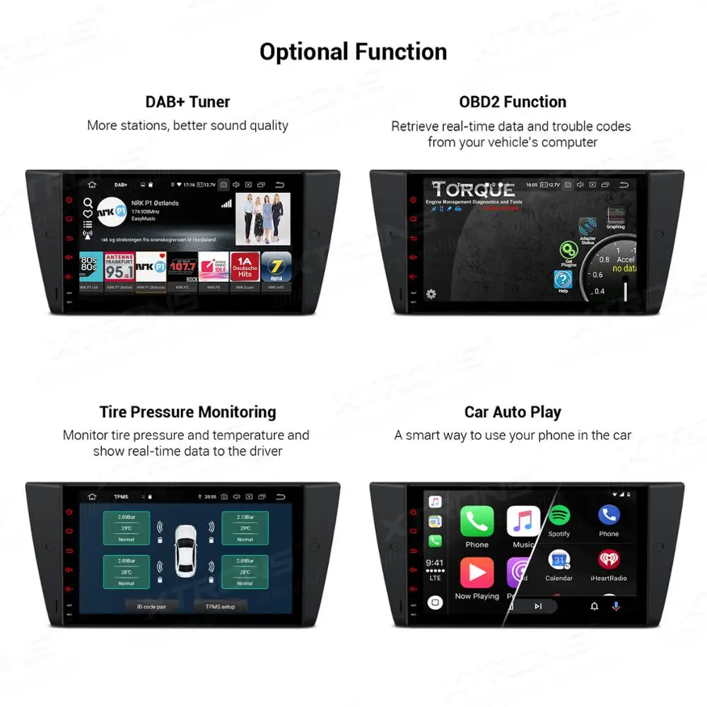 Автомобильный мультимедийный плеер XTRONS стерео проигрыватель на Android 10 0 с 9