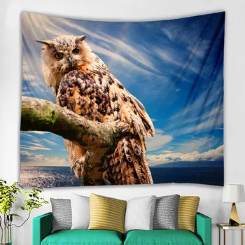 

tapestryFashion cool animal owl color printing witchcraft decoration hippie madara mandala lace bohemian wall hanging