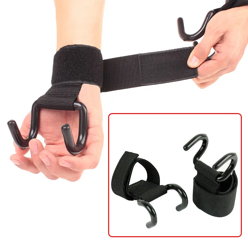 Ремешки на запястье ручные перчатки из стали 2 шт. силовые аксессуары тренировочный вспомогательный крюк многофункциональные спортивные принадлежности вес опоры