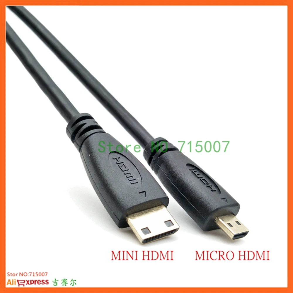 HDMI-kompatibel 1 4 Mini Stecker auf Micro HDMI Video Cable Typ C zu D Adapter хоккейная DV telefon 0 3 M | Компьютеры и офис