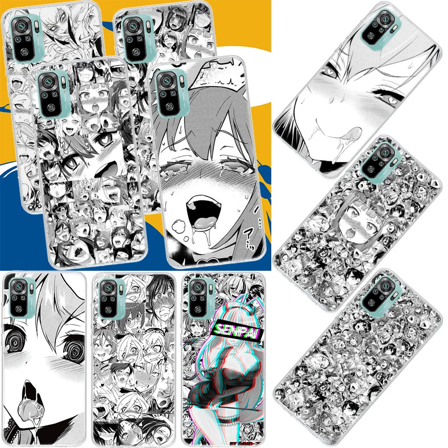 Japan Anime Girl Manga Face Phone Case For Redmi 10 10X 9 9A 9C 9T 8 8A 7A 6A Note Pro 11 9S 8T 7 6 5 4 Cover | Мобильные телефоны