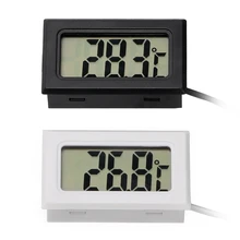 Измеритель температуры для рыбы, холодильная камера, автомобильный термометр с жидкокристаллическим дисплеем, электронные мини-часы, Автомобильные украшения