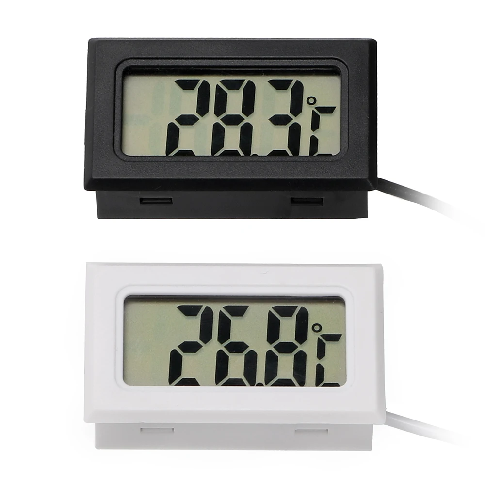 

Temperature Gauge Meter For Fish Tank Refrigerator Car Thermometer LCD Display Mini Digital Clock Car-Styling Car Ornaments